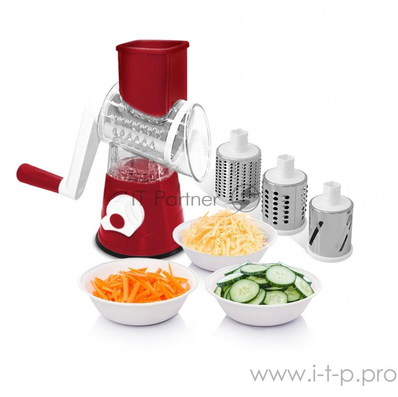 Терка-шинковка Великие Реки Дарья-1, ручная, красный