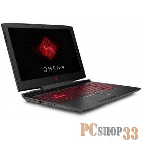 Ноутбук HP Omen 15-ce073ur Core i5 7300HQ/12Gb/1Tb/SSD128Gb/nVidia GeForce GTX 1060 6Gb/15.6/FHD (1920x1080)/Free DOS/black/WiFi/BT/Cam