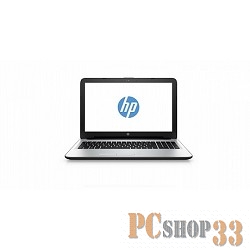 Ноутбук HP 15-ba039ur E2 7110/4Gb/500Gb/AMD Radeon R2/15.6/HD (1366x768)/Windows 10 64/white/WiFi/BT/Cam/2670mAh