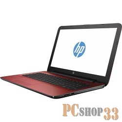 Ноутбук HP 15-ba507ur E2 7110/4Gb/500Gb/AMD Radeon R2/15.6/HD (1366x768)/Windows 10 64/red/WiFi/BT/Cam/2550mAh
