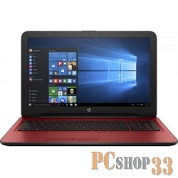 Ноутбук HP 15-ba507ur E2 7110/4Gb/500Gb/AMD Radeon R2/15.6/HD (1366x768)/Windows 10 64/red/WiFi/BT/Cam/2550mAh