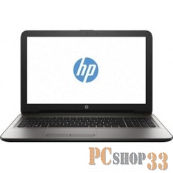 Ноутбук HP15 15-ba013ur 15.6 1366x768, AMD A6-7310 2.0GHz, 4Gb, 500Gb, привода нет, AMD M430 2Gb, WiFi, BT, Cam, DOS, эксклюзив, серебристый