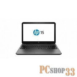 Ноутбук HP Pavilion 15-p266ur Core i3 5010U/4Gb/500Gb/DVD-RW/15.6/HD (1366x768)/Free DOS 64/silver/WiFi/BT/Cam/2700mAh