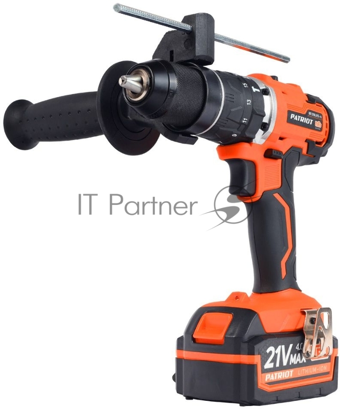 Дрель-шуруповерт аккумуляторная PATRIOT BR 216UES-h две батареи Li-ion, УДАР, бесщеточный двигатель, патрон 13мм, большой кейс, зарядка за 1 час, комплект бит и сверл, UES