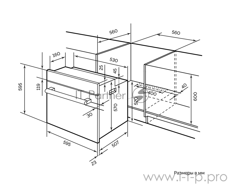 духовой шкаф LEX EDM 070 IV LIGHT