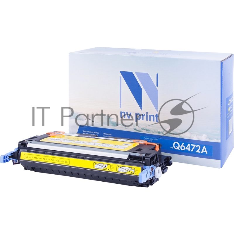 Картридж NV Print совместимый HP Q6472A Yellow для LJ Color 3505/3600/3800 (4000k)