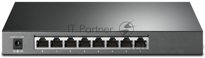 Коммутатор JetStream 8-Port Gigabit Smart Switch with 4-Port PoE+, 4× Gigabit PoE+ Ports, 802.3at/af, 62 W PoE Power, Desktop Steel CaseIntegration with Omada SDN Controller, 802.1Q VLAN, STP/RSTP/MSTP, IGMP Snooping, 802.1p/DSCP QoS, ACL, 802.1x, Ra