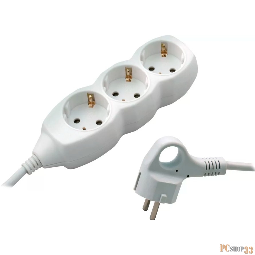 Бытовые удлинители СТАРТ (4607175852715) Удлинитель 3 розетки. С/У S 3x3-Z 3p3m