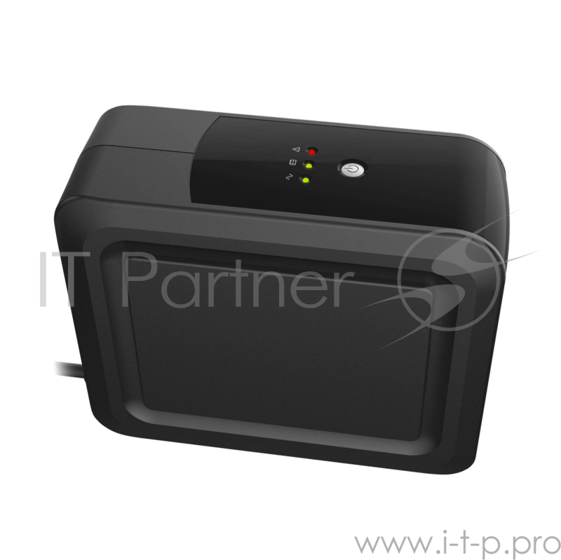 Блок питания HIPER ИБП HIPER OFFICE-400, Standby, 400ВА(240Вт), 3 розетки Schuko, USB-порт, чёрный