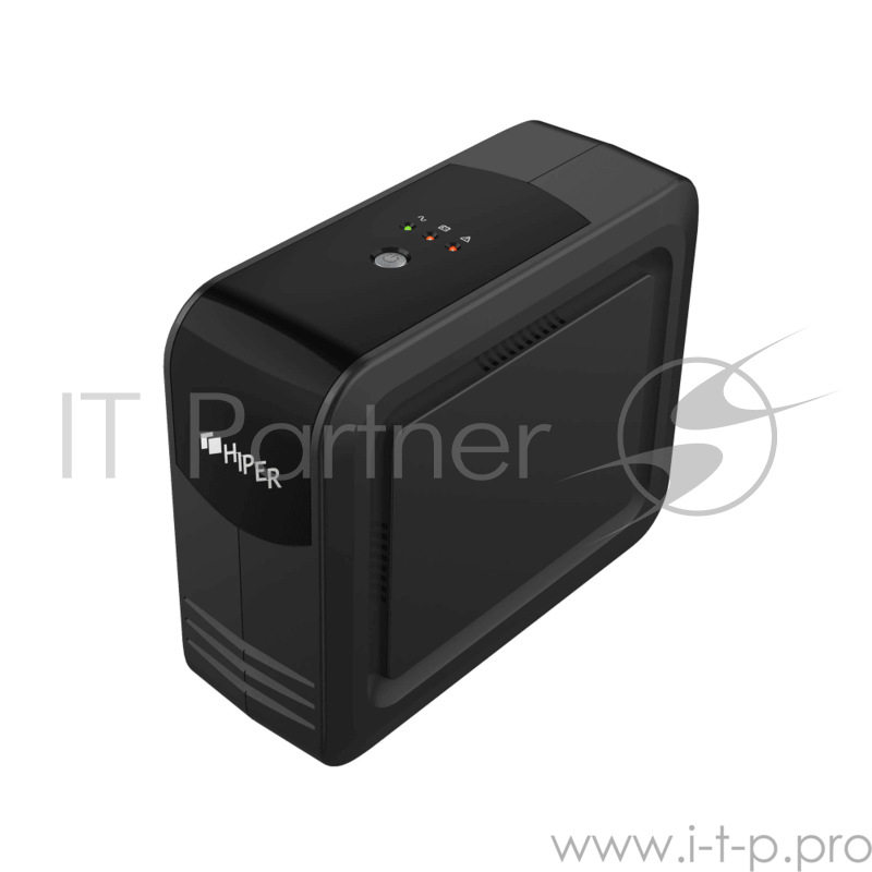 Блок питания HIPER ИБП HIPER OFFICE-600, Standby, 600ВА(360Вт), 3 розетки Schuko, USB-порт, чёрный
