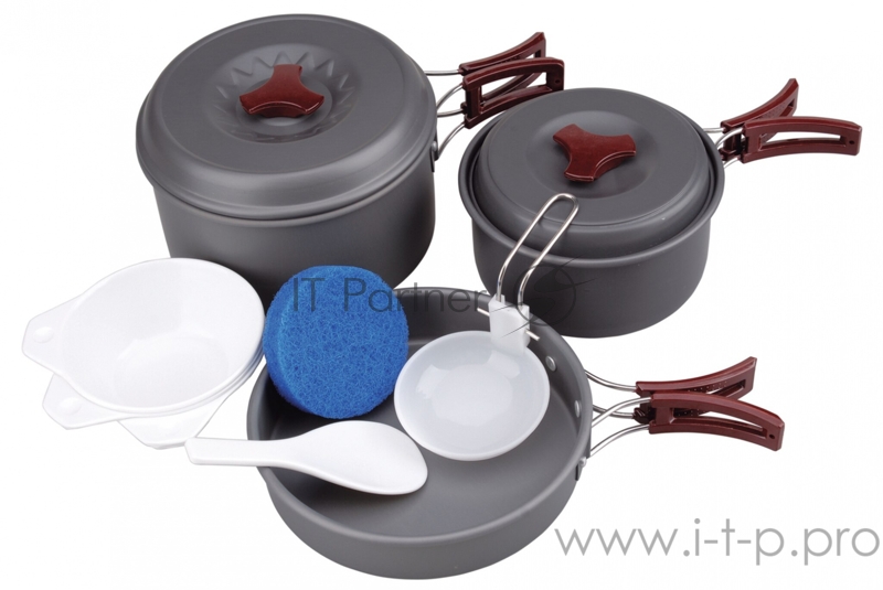 Набор кастрюль AceCamp camp kit M (1658) серый нержавеющая сталь