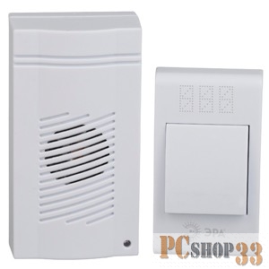 Звонки ЭРА Б0018092 Звонок беспроводной C51 {32 мелодии полифония, динамик с индикатором, радиус 100 м}