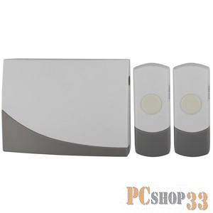 Звонки ЭРА Б0018998 Звонок беспроводной C91-2 {2 кнопки, у каждой своя мелодия, радиус 100 м}