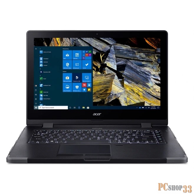 Ноутбук Acer Enduro N3 EN314-51W-546C Core i5 10210U/8Gb/SSD512Gb/Intel UHD Graphics/14/IPS/FHD (1920x1080)/Windows 10 Professional/black/WiFi/BT/Ca