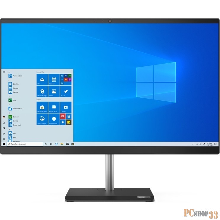 Моноблок Lenovo V50a-24IMB All-In-One 23,8 i5-10400T, 8GB, 256GB SSD M.2, AMD R625 2GB, WiFi, BT, DVD-RW, USB KB&Mouse, Win 10 Pro64 RUS, 1Y OS