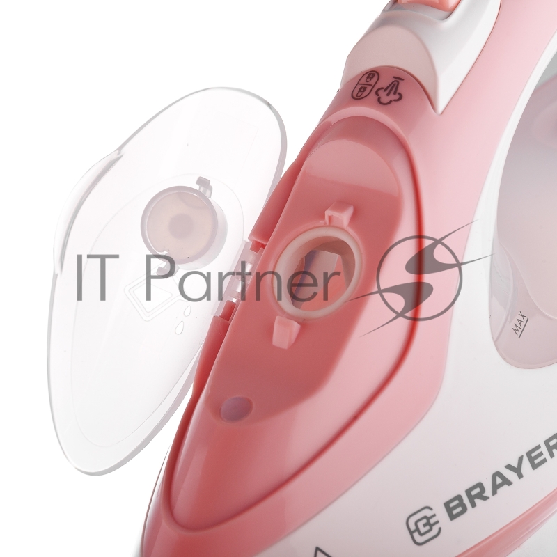 Утюг-отпариватель BRAYER 4080BR , 1950, Вт. керамич, под.пар 25г/мин 250 мл, съем.щетка