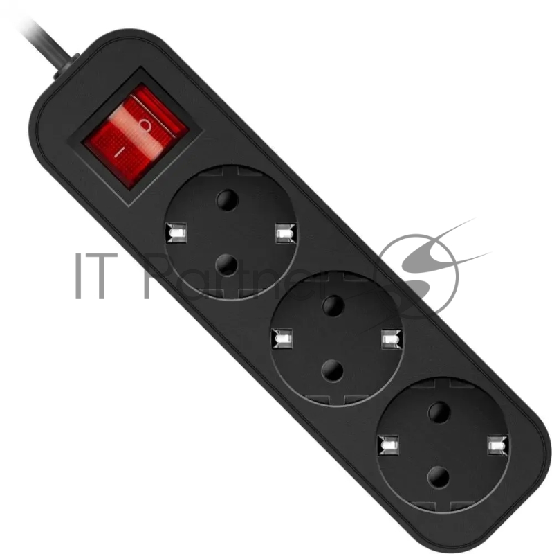 Удлинитель Defender с заземлением G318 Выключатель, 1.8 м, 3 розетки