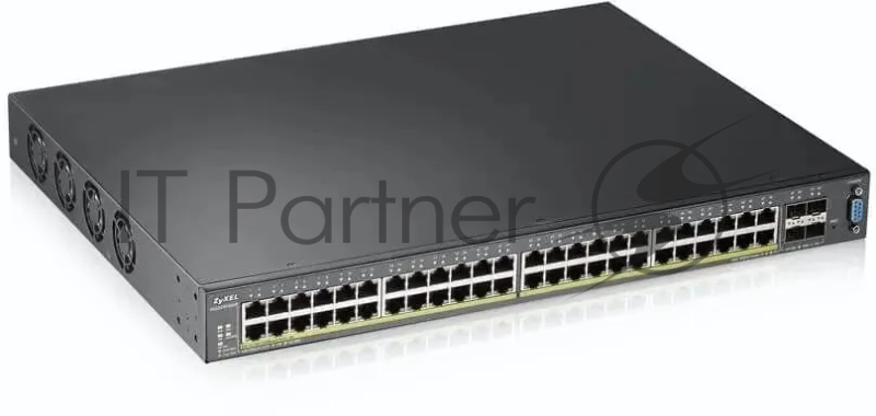 Коммутатор Zyxel XGS2210-52HP, 48 port Gigabit L2 managed PoE+ switch, 375 Watt, 4x 10G