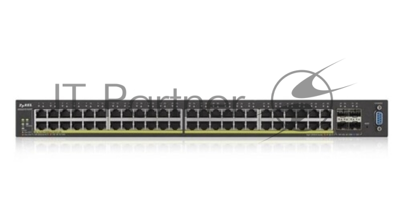 Коммутатор Zyxel XGS2210-52HP, 48 port Gigabit L2 managed PoE+ switch, 375 Watt, 4x 10G