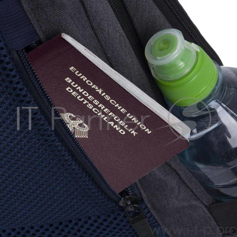 Рюкзак для ноутбука 15.6 Riva 7760 черный полиэстер