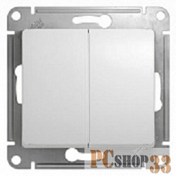 Розетки Schneider-electric GSL000151 GLOSSA 2-клавишный ВЫКЛЮЧАТЕЛЬ, сх.5, 10АХ, механизм, БЕЛЫЙ