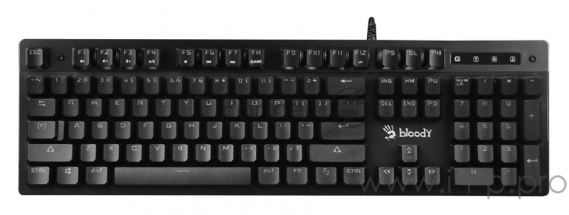 Клавиатура A4 Bloody B500 черный USB for gamer LED