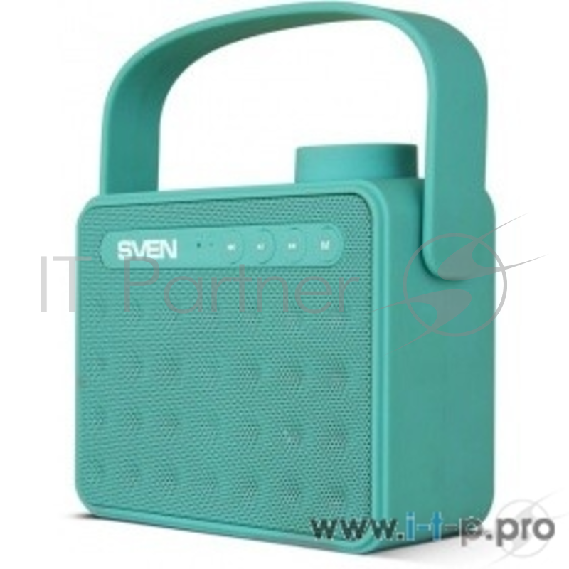 Колонки SVEN PS -72, mint (6 Вт, Bluetooth, FM, USB, microSD, ручка,