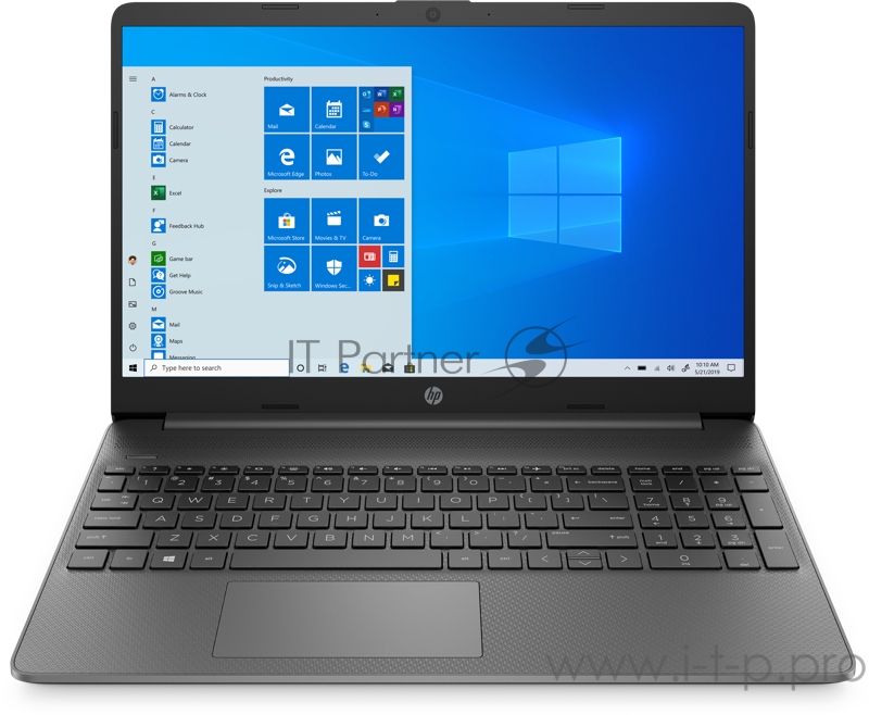 Ноутбук 15.6 IPS FHD HP 15s-fq1085ur gray (Core i3 1005G1/8Gb/256Gb SSD/noDVD/VGA int/W10) (22R50EA)