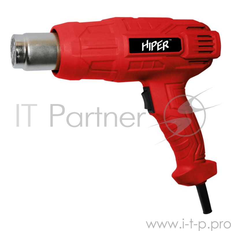 Фен технический HIPER 2000Вт, 350-600С, 300-500 л/мин, 4 насадки, коробка