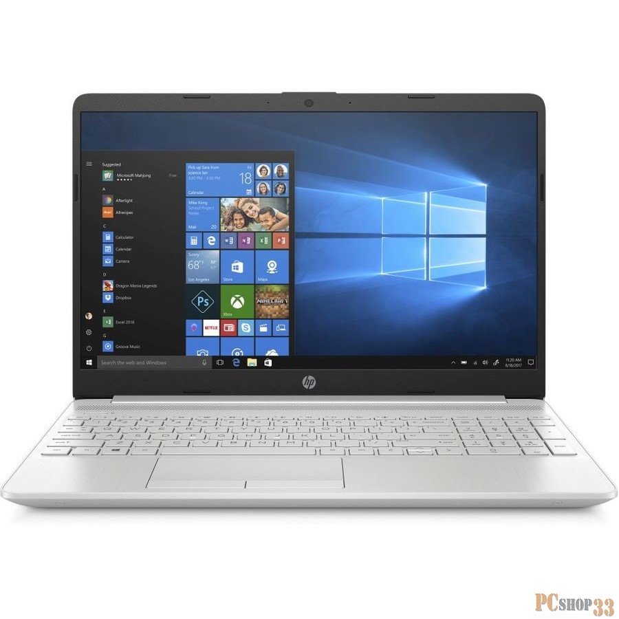 Ноутбук HP15 15-dw3001ur 15.6 FHD, Intel Core i5-1135G7, 8Gb, 512Gb SSD, no ODD, NVidia MX350 2Gb, Win10, серебристый