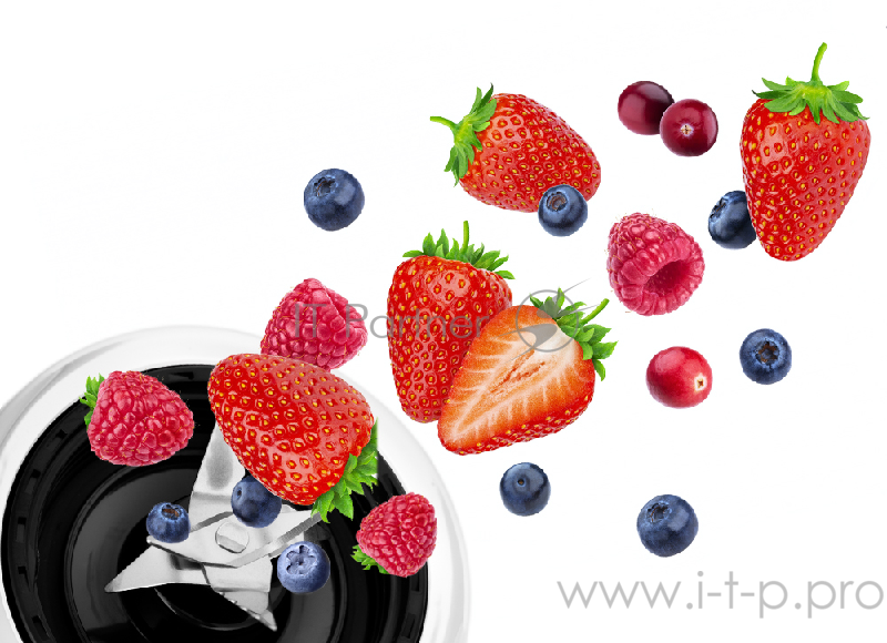 Блендер Kitfort Мощность: 250 Вт.Емкость чаши: 0,5 л,голубой.