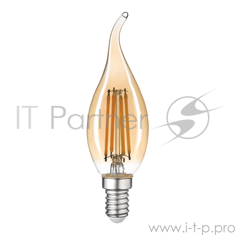 Лампа светодиодная Hiper THOMSON LED FILAMENT TAIL CANDLE 7W 695Lm E14 2400K GOLD