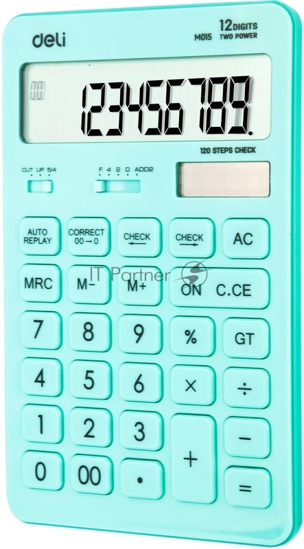 Калькулятор настольный Deli Touch EM01531 голубой 12-разр.