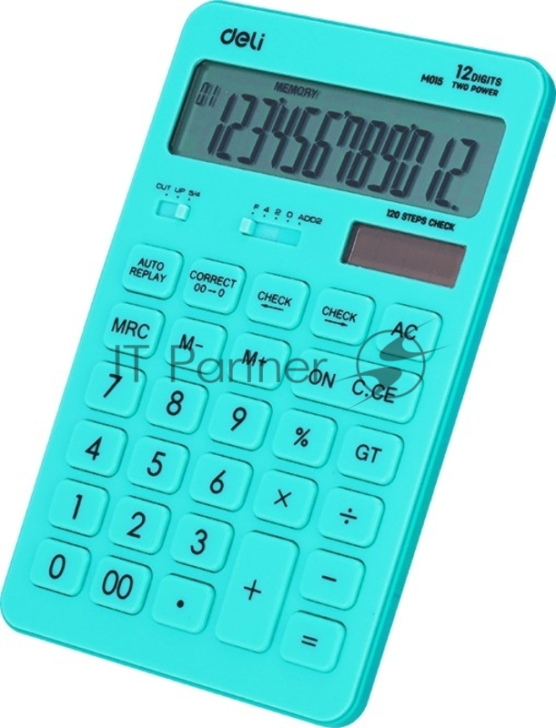 Калькулятор настольный Deli Touch EM01531 голубой 12-разр.