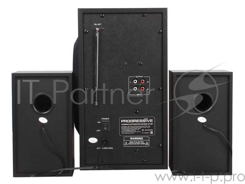 Колонки Dialog Progressive AP-209 BLACK - акустические колонки 2.1, 30W+2*15W RMS,Bluetooth,FM,USB+SD reader