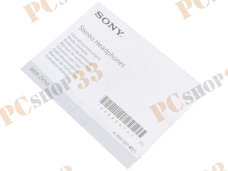 Наушники Sony MDR-ZX110/BC(AE), черный