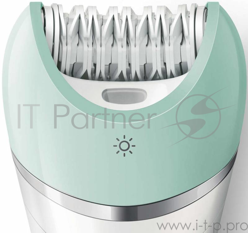 Эпилятор Philips BRE620/00 скор.:2 насад.:3 от аккум. белый/бирюзовый