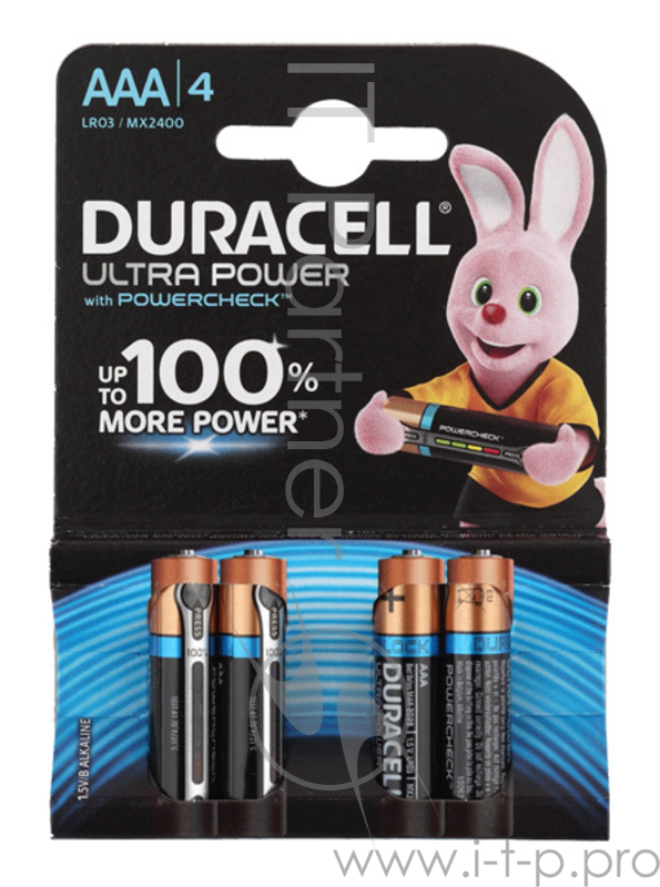 Батарея Duracell Ultra LR03-4BL MX2400 AAA (4шт)
