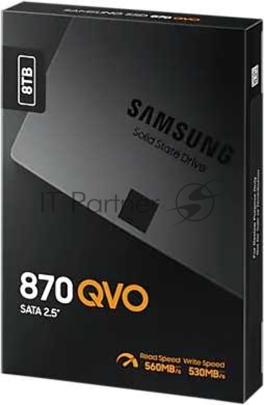 Жесткий диск SSD 2.5 8TB Samsung 870 QVO Client SSD MZ-77Q8T0BW SATA 6Gb/s, 560/530, IOPS 98/88K, MTBF 1.5M, QLC, 4096MB, 2880TBW, 0.33DWPD, RTL (396014)