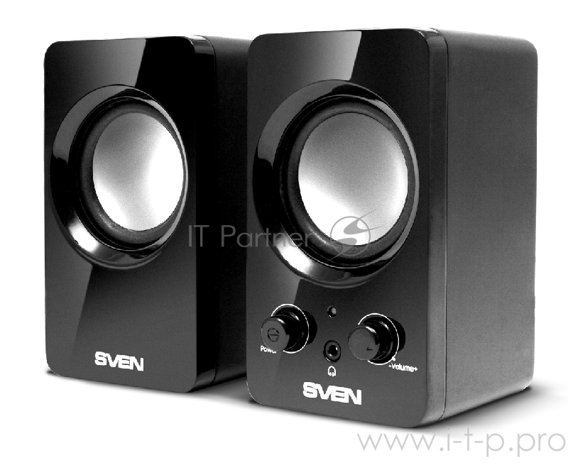 Колонки Sven 354 2.0 черный 4Вт