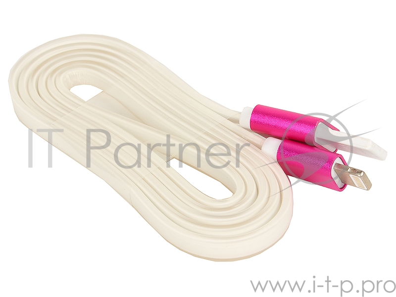 Кабель Gembird Кабель USB 2.0 Cablexpert CC-ApUSBr1m, AM/Lightning 8P, 1м, силиконовый шнур, разъемы розовый металлик, пакет
