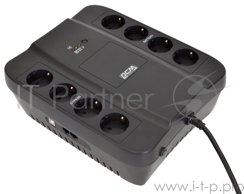 ИБП (UPS) 1000ВА Powercom Spider SPD-1000U, черный (USB)
