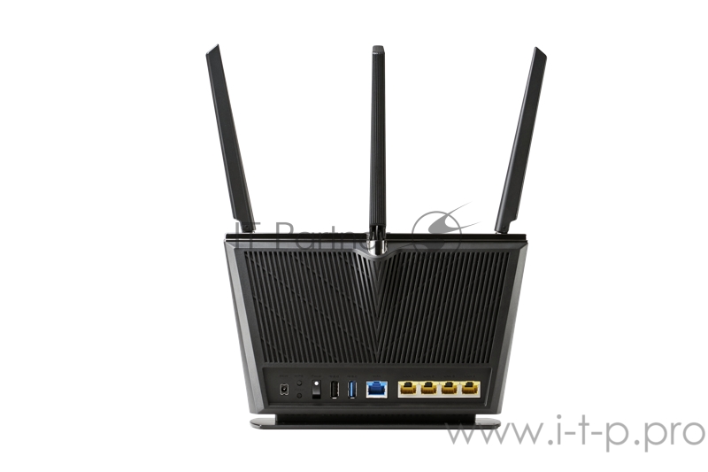 Роутер ASUS RT-AX68U// роутер 802.11a/b/g/n/ac, до 1300Mbps, 2,4 + 5 гГц, 3 антенны, USB 90IG05M0-MO3G00