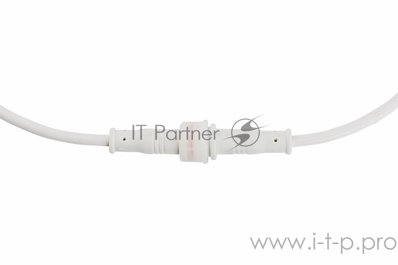 Соединительный кабель (2pin) герметичный (IP67) 2х0.35 мм² белый REXANT