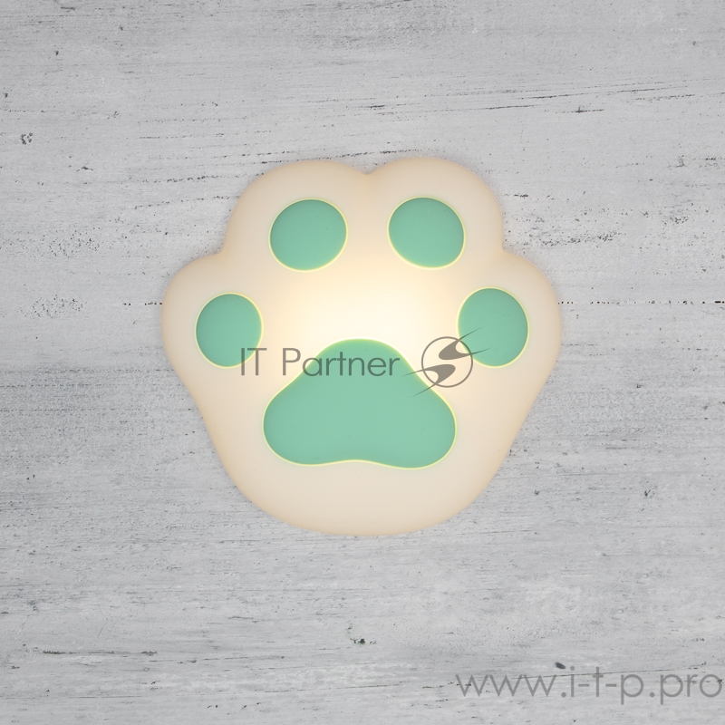 Силиконовый ночник «Кошачья лапа» бирюзовый, NEON-NIGHT