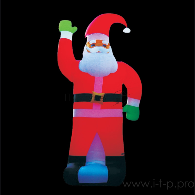 3D фигура надувная Дед Мороз, размер 600 см, компрессор 160 Вт с адаптером 12В, IP65 NEON-NIGHT