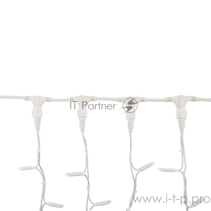 Гирлянда Светодиодный Дождь 2х3м, постоянное свечение, белый провод КАУЧУК, 230 В, диоды БЕЛЫЕ, 760 LED