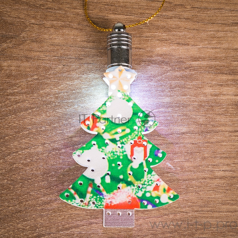 Фигурка подвесная Елочка RGB 9*6 см