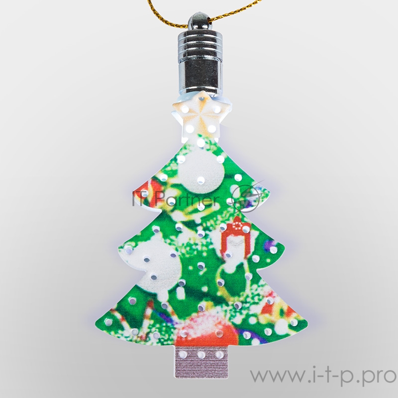 Фигурка подвесная Елочка RGB 9*6 см