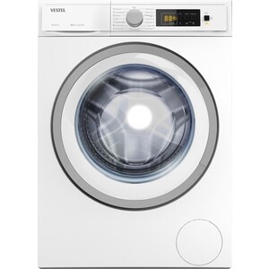 Стиральная машина Vestel WMT0R6100 6 кг, 1000 об/мин, дисплей, 85x60x42 см, 15 программ, отсрочка, рег.скорости отжима, рег.температуры.